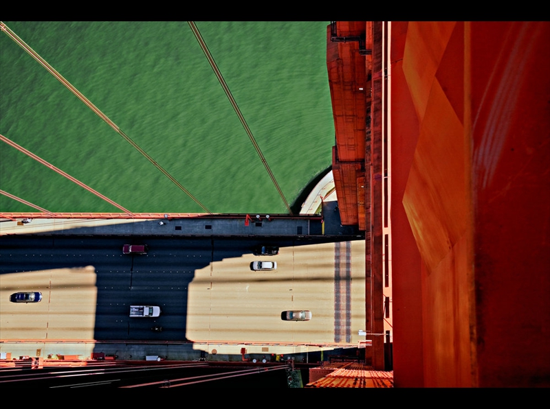 062-San Francisco, Golden Gate Bridge,View of the Roadway From the South Tower(10-19-2006)_MG_1078
